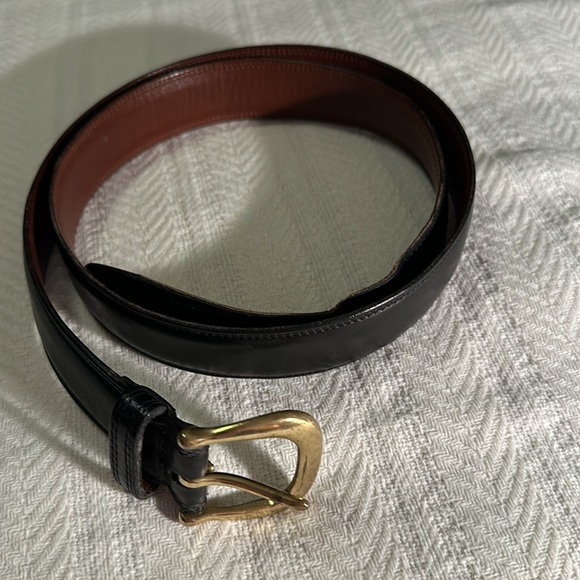 Men’s Coach 3872 Leather Black Stitch Belt - Authentic - size 38 - Picture 6 of 6